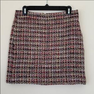 J.Crew Factory tweed mini skirt